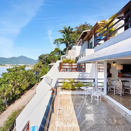Frente pro MAR, com 2 Suítes, no centro de Ubatuba Exterior foto