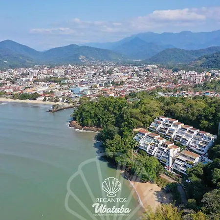 Frente pro MAR, com 2 Suítes, no centro de Ubatuba Exterior foto