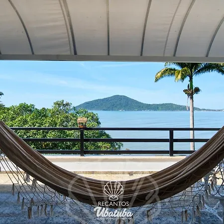 Frente pro MAR, com 2 Suítes, no centro de Ubatuba Exterior foto